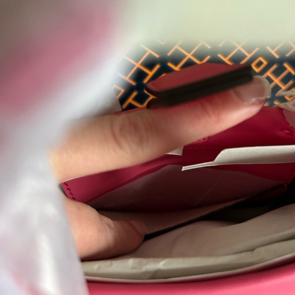 Tory Burch Mini Ella Bio Tote Bag Crossbody Pink Love - Picture 9 of 11